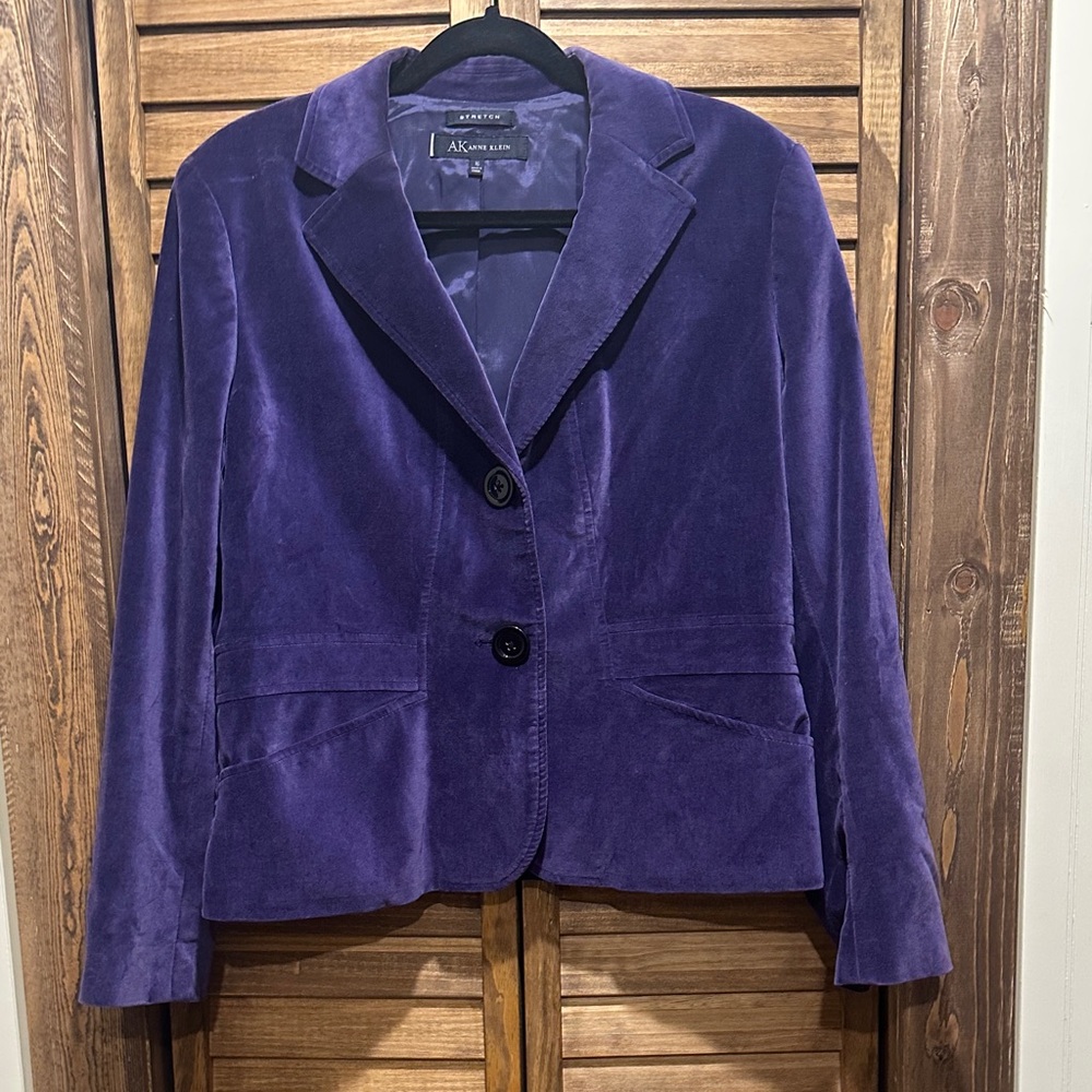 Anne Klein Women's Rich Purple Blazer